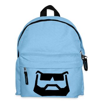 bart brille - Kinder Rucksack - Hellblau - Vorne