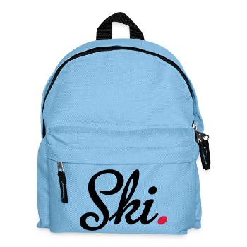 ski - Kinder Rucksack - Hellblau - Vorne