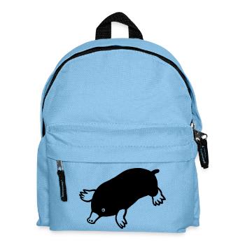 Maulwurf - Kinder Rucksack - Hellblau - Vorne