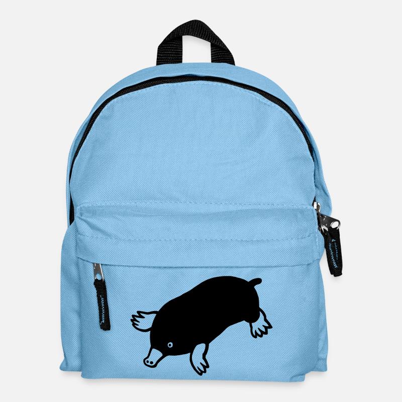 Maulwurf - Kinder Rucksack - Hellblau