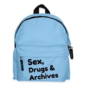 Archiviste / Archives / Travail / Métier / Job - Sac à dos Enfant - bleu clair - Devant