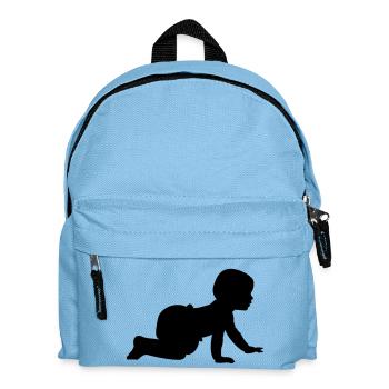 Baby Shadow B - 1 color vector - Kids' Backpack - light blue - Front