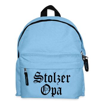 Stolzer Opa Geschenk Opi Enkel Baby - Kinder Rucksack - Hellblau - Vorne