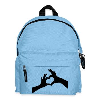 Fingerherz - Kinder Rucksack - Hellblau - Vorne