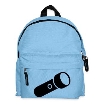 Lampe de poche - Sac à dos Enfant - bleu clair - Devant