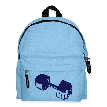 Weightlifting bodybuilding dumbbell - Kids' Backpack - light blue - Front
