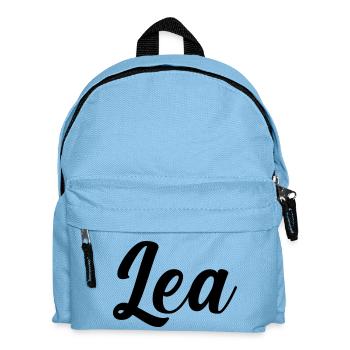 lea name - Kinder Rucksack - Hellblau - Vorne