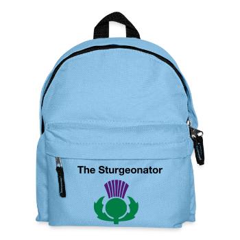 The Sturgeonator - Scottish Independence - Kids' Backpack - light blue - Front