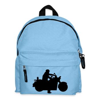 motorbike - Kids' Backpack - light blue - Front