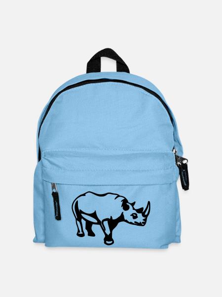 nashorn - Kinder Rucksack - Hellblau