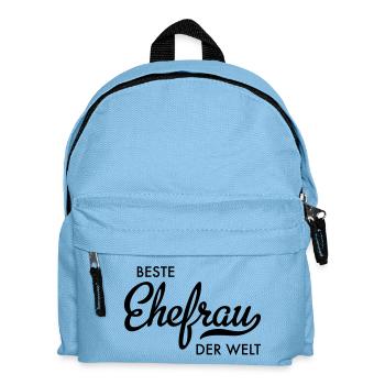 Beste Ehefrau der Welt - Kinder Rucksack - Hellblau - Vorne