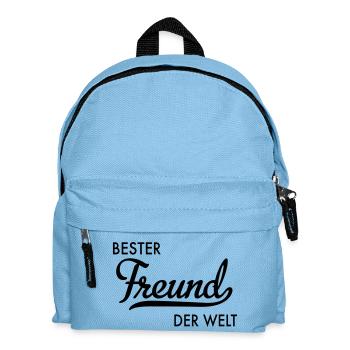 Bester Freund der Welt - Kinder Rucksack - Hellblau - Vorne