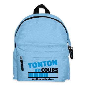 tonton en cours - Sac à dos Enfant - bleu clair - Devant