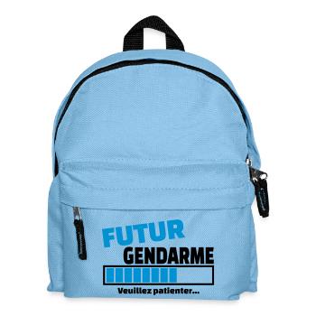 futur gendarme - Sac à dos Enfant - bleu clair - Devant
