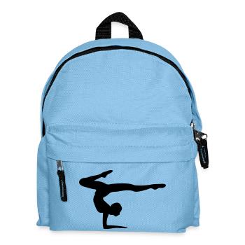 Turnerin turnen Bodenturnen Kustturnen Gymnastic - Kinder Rucksack - Hellblau - Vorne