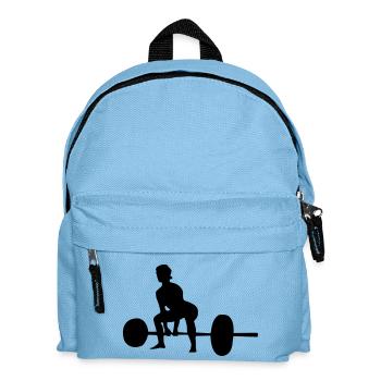 frau gewichte - Kinder Rucksack - Hellblau - Vorne