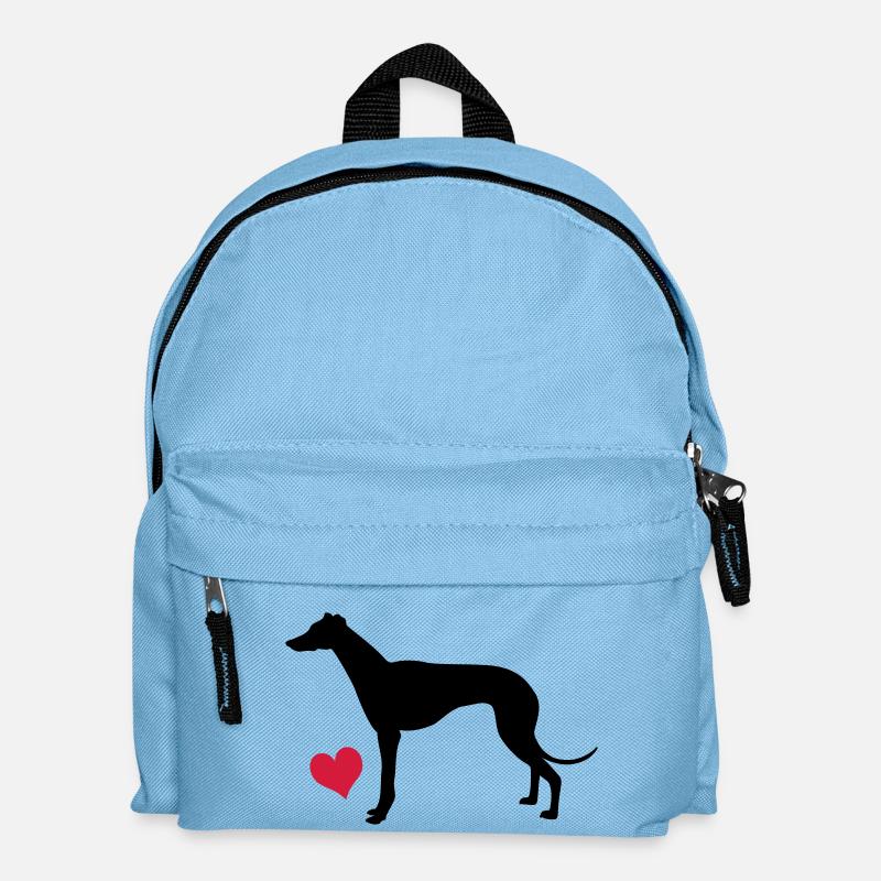 Windhund - Kinder Rucksack - Hellblau