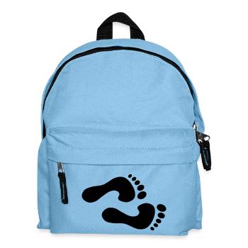 Füße - Kinder Rucksack - Hellblau - Vorne