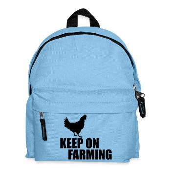 mach weiter Landwirtschaft 20 - Kinder Rucksack - Hellblau - Vorne