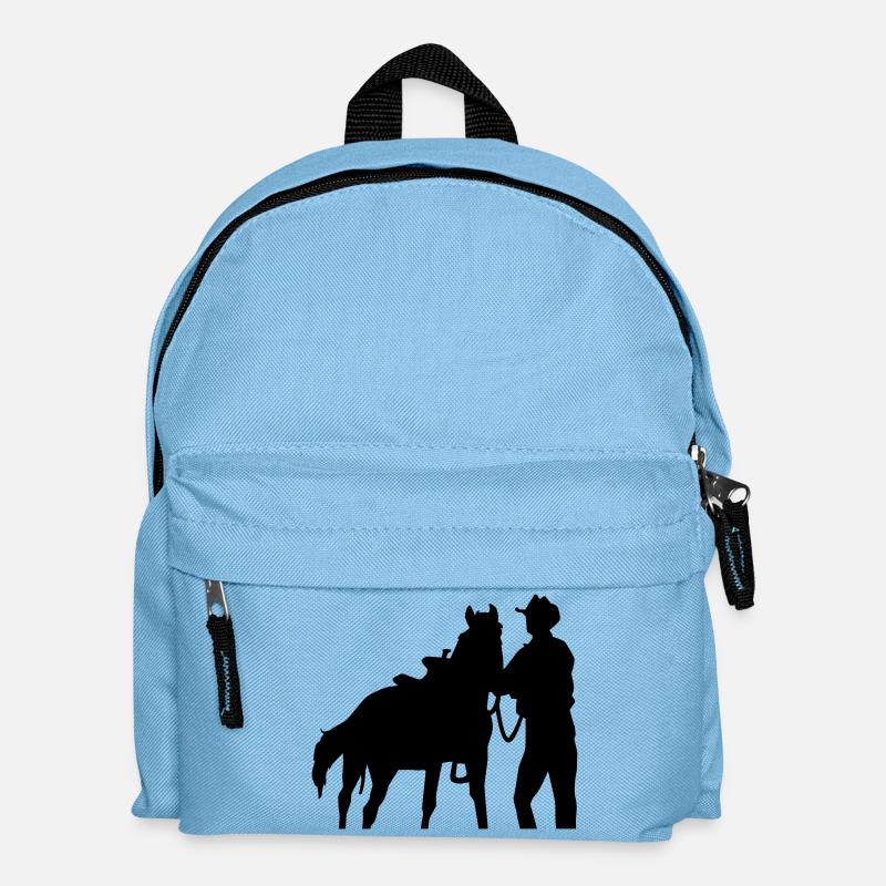 Cowboy - Kinder Rucksack - Hellblau