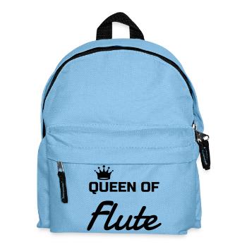 Flöte Flötist Musik Musiker Musikerin - Kinder Rucksack - Hellblau - Vorne