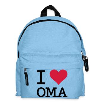 I Love Oma Großmutter Grandma Mutter Kult Motiv - Kinder Rucksack - Hellblau - Vorne