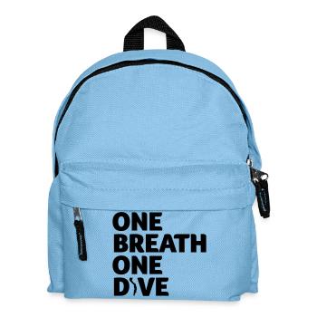 One Breath One Dive IV Apnoetaucher Freediving - Kinder Rucksack - Hellblau - Vorne