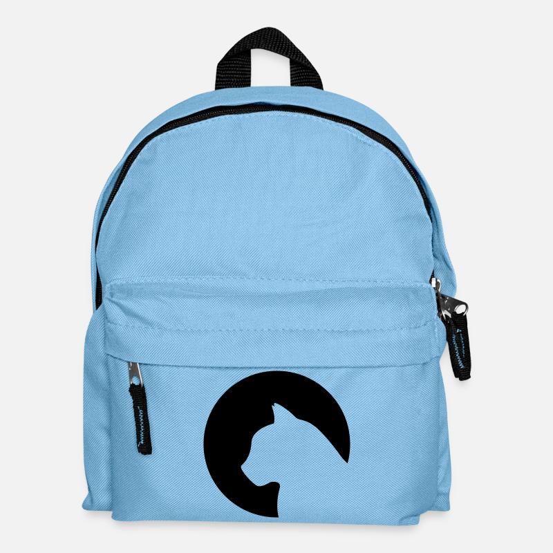 Katze - Kinder Rucksack - Hellblau