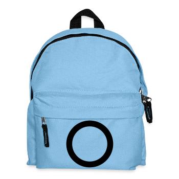 style de cercle d'anneau hippie icône - Sac à dos Enfant - bleu clair - Devant