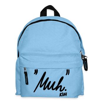 "Muh" - Kinder Rucksack - Hellblau - Vorne