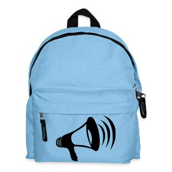 megaphone - Kids' Backpack - light blue - Front