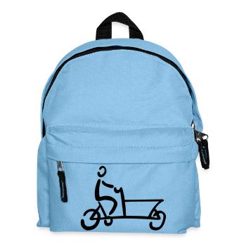 Bakfiets cargo bike bicycle - Kids' Backpack - light blue - Front