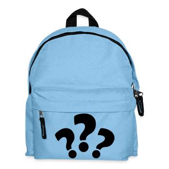 fragezeichen_2 - Kinder Rucksack - Hellblau - Vorne