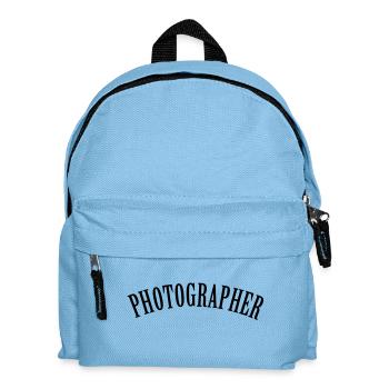 Photographer (Text, 1c) - Kinder Rucksack - Hellblau - Vorne