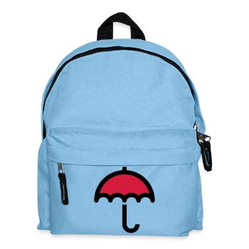 Regenschirm Icon Symbol - Kinder Rucksack - Hellblau - Vorne