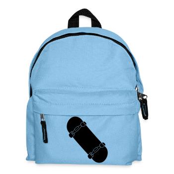 Skateboard - Kinder Rucksack - Hellblau - Vorne
