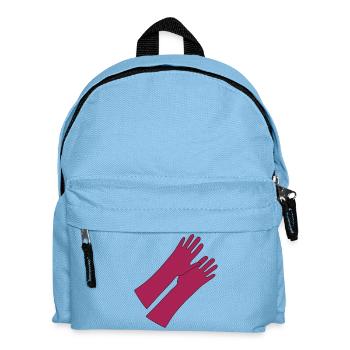 des_ gants_ en_ caoutchouc_gg1 - Sac à dos Enfant - bleu clair - Devant