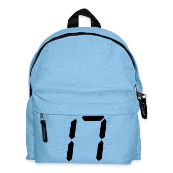 Numéro numérique 17 - Sac à dos Enfant - bleu clair - Devant