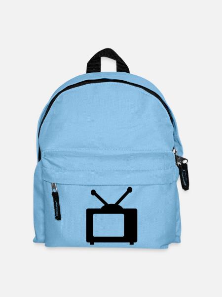 fernseh - Kinder Rucksack - Hellblau
