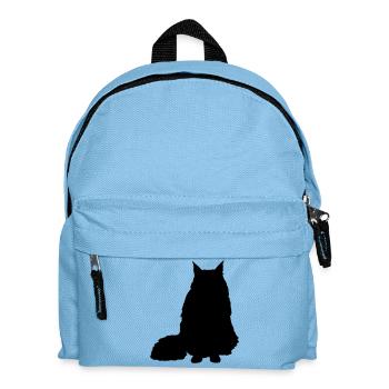 Vector Cat Silhouette - Sac à dos Enfant - bleu clair - Devant