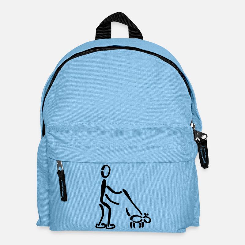 Gassi Hund - Kinder Rucksack - Hellblau