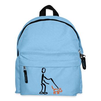 Walkies dog 2C - Kids' Backpack - light blue - Front
