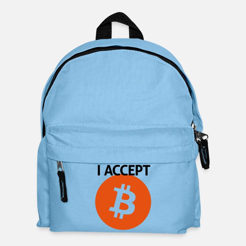 bitcoin - Kinder Rucksack - Hellblau