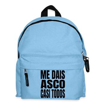 I almost feel disgusted by almost everyone. - Kids' Backpack - light blue - Front