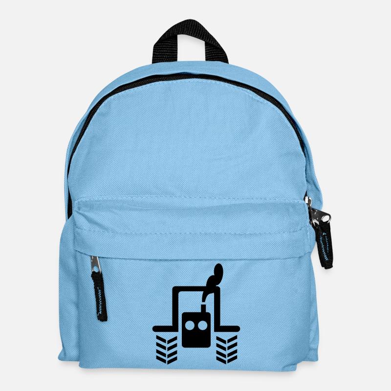tracteur - Sac à dos Enfant - bleu clair