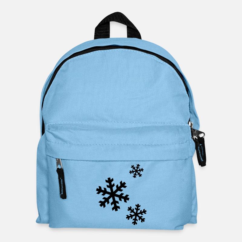 neige / neige - Sac à dos Enfant - bleu clair