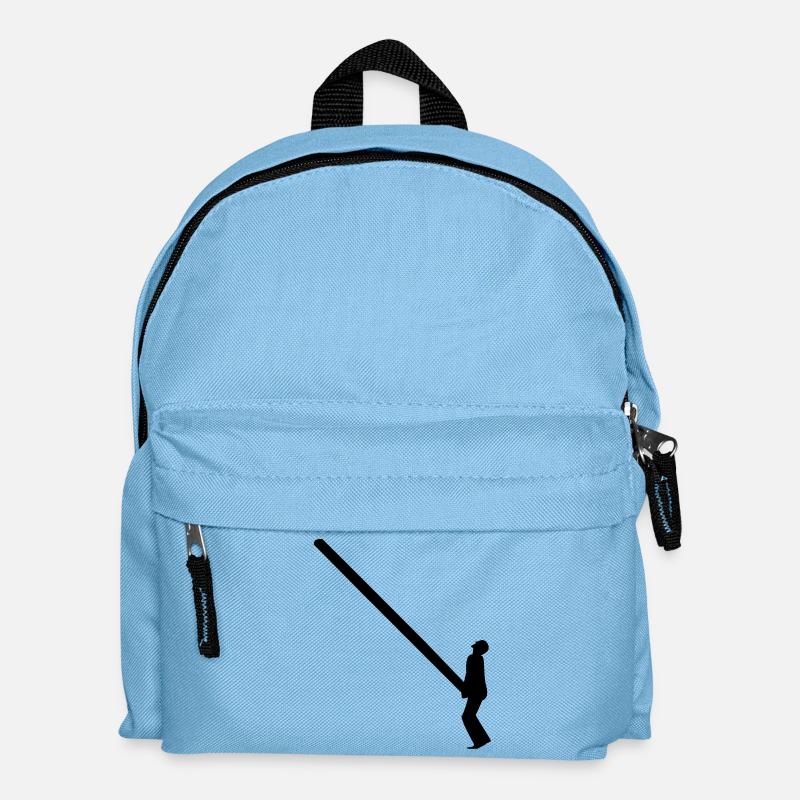 Highland Games Tossing The Caber - Kids' Backpack - light blue