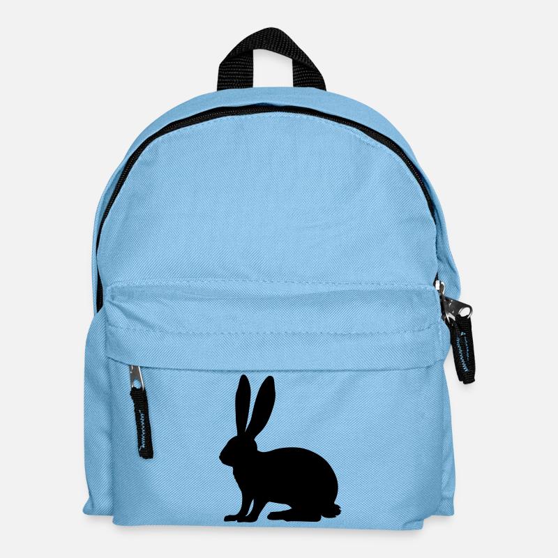 Rabbit, Hase, Bunny - Kinder Rucksack - Hellblau