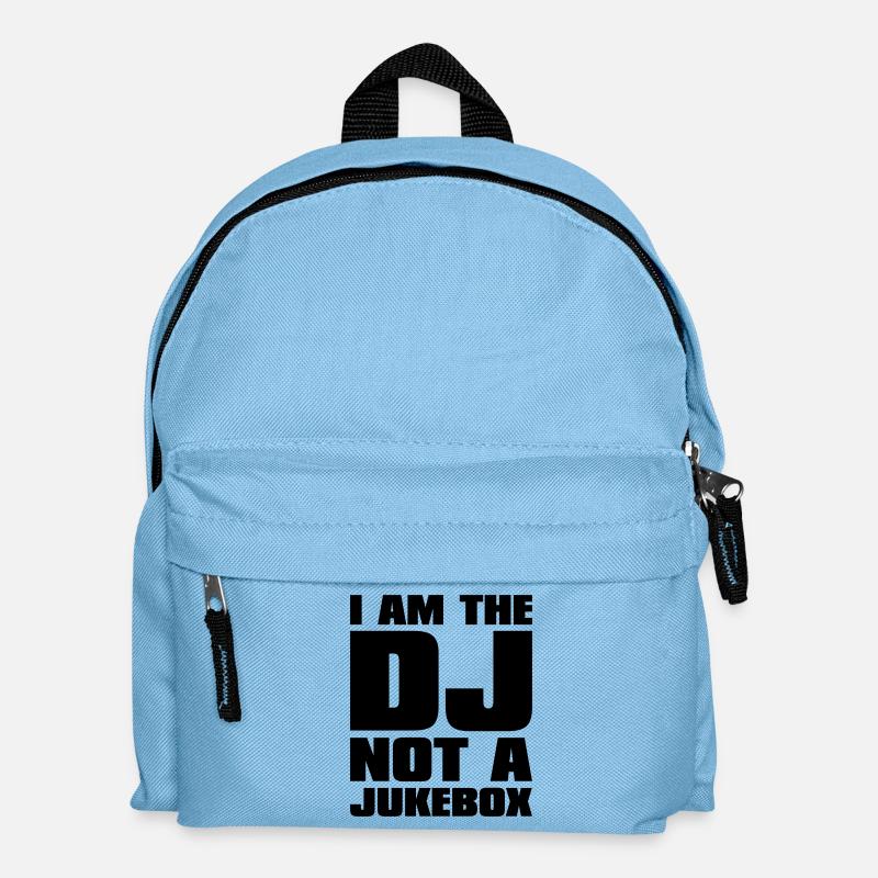 DJ - I am the DJ not a jukebox - Kinder Rucksack - Hellblau