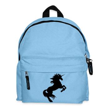 Einhhorn steigend kl - Kinder Rucksack - Hellblau - Vorne